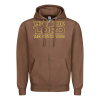 Chestnut may the lord be with you by jesus surfed apparel co premium t shirt Zipper Hoodie - linhVisuals