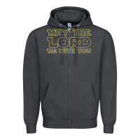 Smoke may the lord be with you by jesus surfed apparel co premium t shirt Zipper Hoodie - linhVisuals