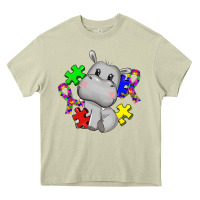 Mossy autism hippopotamus Heavy Core Tee - CowGirlArtShop