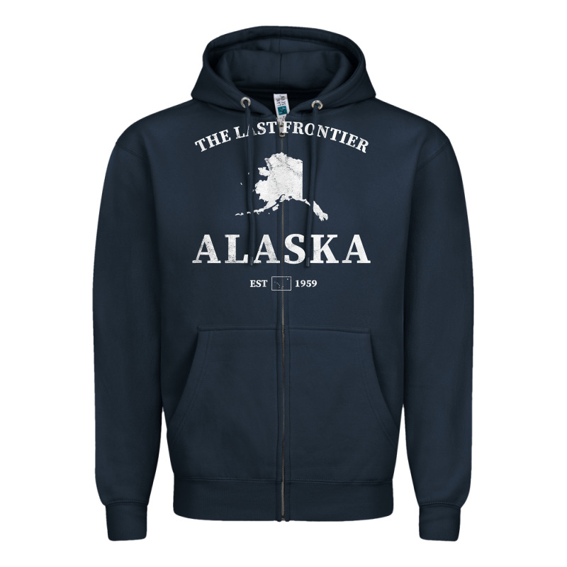 Alaska The Last Frontier T Shirt Zipper Hoodie by linhVisuals | Teevron