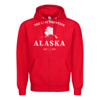 Red alaska the last frontier t shirt Zipper Hoodie - linhVisuals