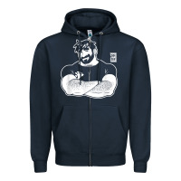 Navy bobo bear   adam likes crossing arms t shirt Zipper Hoodie - linhVisuals