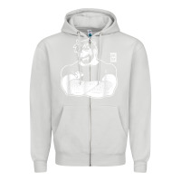 Dove Grey bobo bear   adam likes crossing arms t shirt Zipper Hoodie - linhVisuals