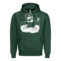 Sports Green bobo bear   adam likes crossing arms t shirt Zipper Hoodie - linhVisuals