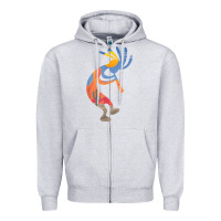 Heather Grey dancing kokopelli southwestern usa native american symbol t shirt Zipper Hoodie - linhVisuals