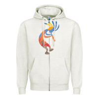 Oatmeal Heather dancing kokopelli southwestern usa native american symbol t shirt Zipper Hoodie - linhVisuals