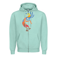 Seafoam dancing kokopelli southwestern usa native american symbol t shirt Zipper Hoodie - linhVisuals