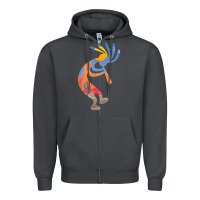 Smoke dancing kokopelli southwestern usa native american symbol t shirt Zipper Hoodie - linhVisuals