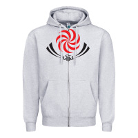 Heather Grey the-georgia-rugby-pen Zipper Hoodie - linhVisuals