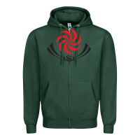 Sports Green the-georgia-rugby-pen Zipper Hoodie - linhVisuals