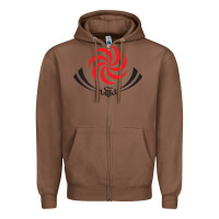 Chestnut the-georgia-rugby-pen Zipper Hoodie - linhVisuals