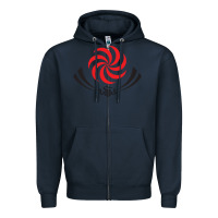 Navy the-georgia-rugby-pen Zipper Hoodie - linhVisuals
