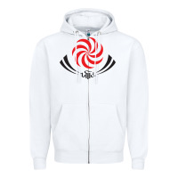 White the-georgia-rugby-pen Zipper Hoodie - linhVisuals
