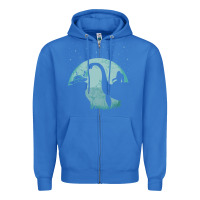 True Royal bigfoot riding loch ness monster sasquatch ufo abduction pullover hood Zipper Hoodie - linhVisuals