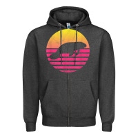 Charcoal Heather classic manatee gift t shirt Zipper Hoodie - linhVisuals