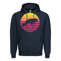 Navy classic manatee gift t shirt Zipper Hoodie - linhVisuals