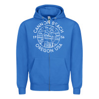 True Royal cannon beach 1956 oregon clatsop sweatshirt Zipper Hoodie - linhVisuals