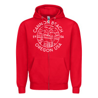 Red cannon beach 1956 oregon clatsop sweatshirt Zipper Hoodie - linhVisuals