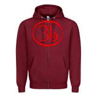 Burgundy Third Eye Blind Classic Zipper Hoodie - linhVisuals