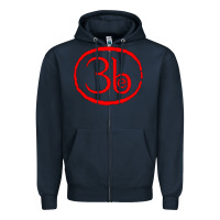Navy Third Eye Blind Classic Zipper Hoodie - linhVisuals