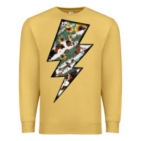 Antique Gold Lightning Bolt Premium Sweatshirt - JahusDesignShop
