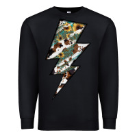Black Lightning Bolt Premium Sweatshirt - JahusDesignShop