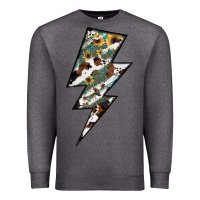 Charcoal Heather Lightning Bolt Premium Sweatshirt - JahusDesignShop