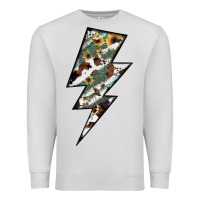 Dove Grey Lightning Bolt Premium Sweatshirt - JahusDesignShop