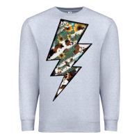 Heather Grey Lightning Bolt Premium Sweatshirt - JahusDesignShop