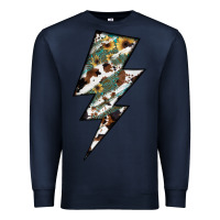 Navy Lightning Bolt Premium Sweatshirt - JahusDesignShop