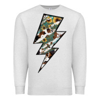 Oatmeal Heather Lightning Bolt Premium Sweatshirt - JahusDesignShop