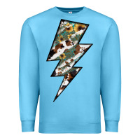 Ocean Blue Lightning Bolt Premium Sweatshirt - JahusDesignShop