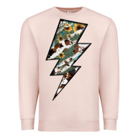 Pale Pink Lightning Bolt Premium Sweatshirt - JahusDesignShop