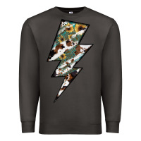 Smoke Lightning Bolt Premium Sweatshirt - JahusDesignShop