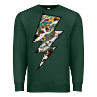 Sports Green Lightning Bolt Premium Sweatshirt - JahusDesignShop