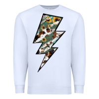 White Lightning Bolt Premium Sweatshirt - JahusDesignShop