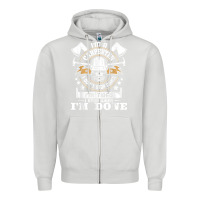 Dove Grey i'm a carpenter i don't stop   funny carpentry woodworking t shirt Zipper Hoodie - linhVisuals