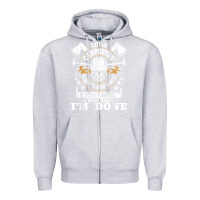 Heather Grey i'm a carpenter i don't stop   funny carpentry woodworking t shirt Zipper Hoodie - linhVisuals