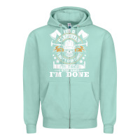 Seafoam i'm a carpenter i don't stop   funny carpentry woodworking t shirt Zipper Hoodie - linhVisuals