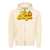 Sandshell lets boogie shirt vintage dancing 1980s disco themed party t shirt Zipper Hoodie - linhVisuals