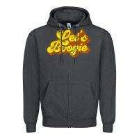 Smoke lets boogie shirt vintage dancing 1980s disco themed party t shirt Zipper Hoodie - linhVisuals