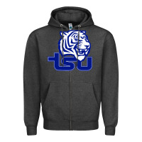 Charcoal Heather Tennessee State Tigers Zipper Hoodie - linhVisuals