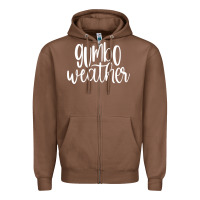 Chestnut gumbo weather season in louisiana acadiana cajun lifestyle sweatshirt Zipper Hoodie - linhVisuals