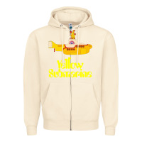 Sandshell Yellow Submarine Zipper Hoodie - linhVisuals