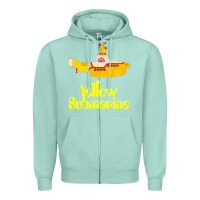 Seafoam Yellow Submarine Zipper Hoodie - linhVisuals