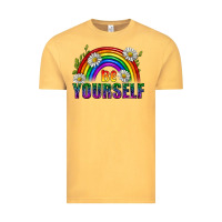 Vintage Mustard Be Yourself Pride Lgbtq Vintage Tee - BundleAndBundleShop
