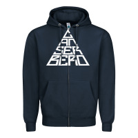 Navy Canserbero Zipper Hoodie - linhVisuals
