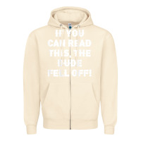 Sandshell if you can read this the dude fell off funny biker moto gift t shirt Zipper Hoodie - linhVisuals