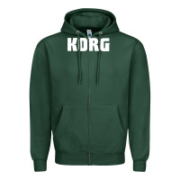 Sports Green Korg Keyboard Zipper Hoodie - linhVisuals