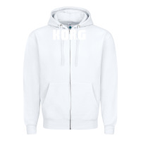 White Korg Keyboard Zipper Hoodie - linhVisuals